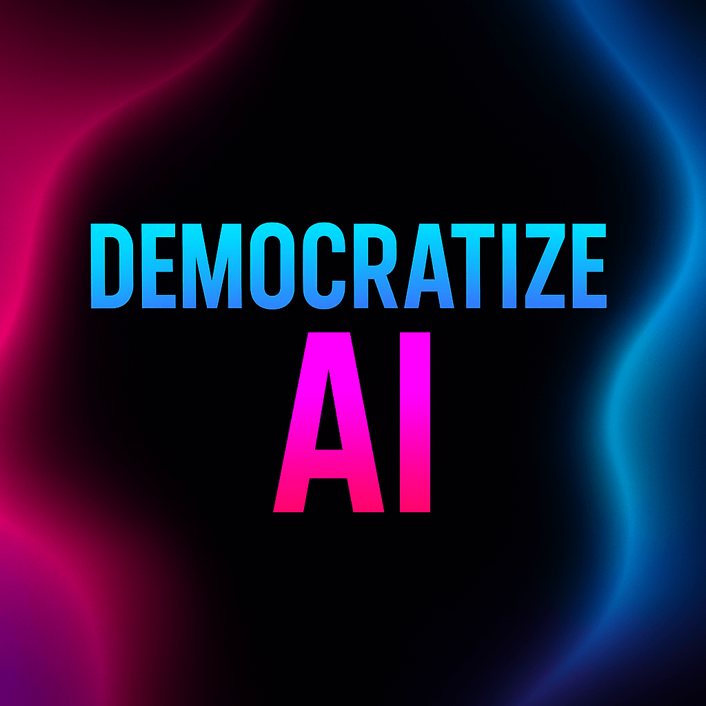 Let’s Democratize AI — Not Limit It to Bespoke or Point Solutions