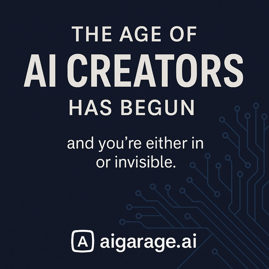 The Age of AI Creators Has Begun