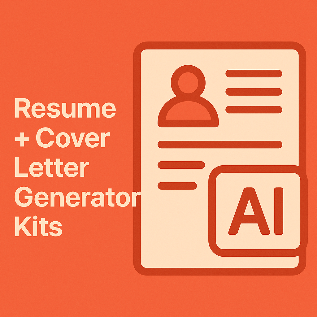 Resume + Cover Letter Generator Kits