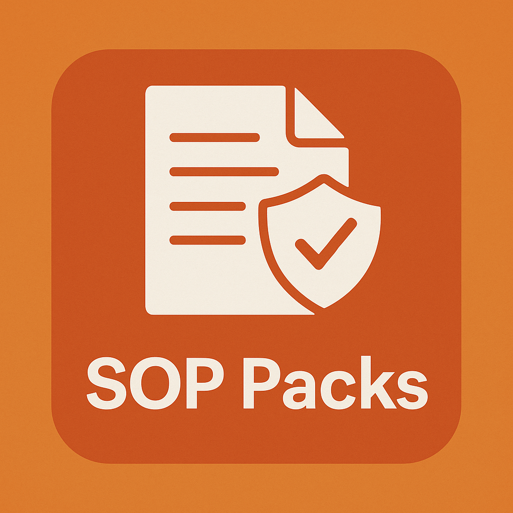 SOP (Standard Operating Procedure) Packs
