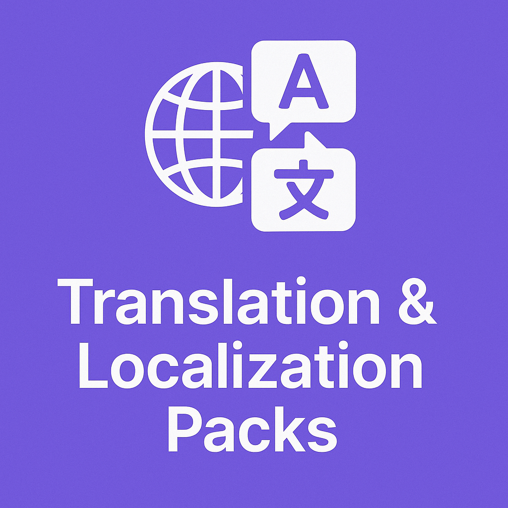 Translation & Localization Packs