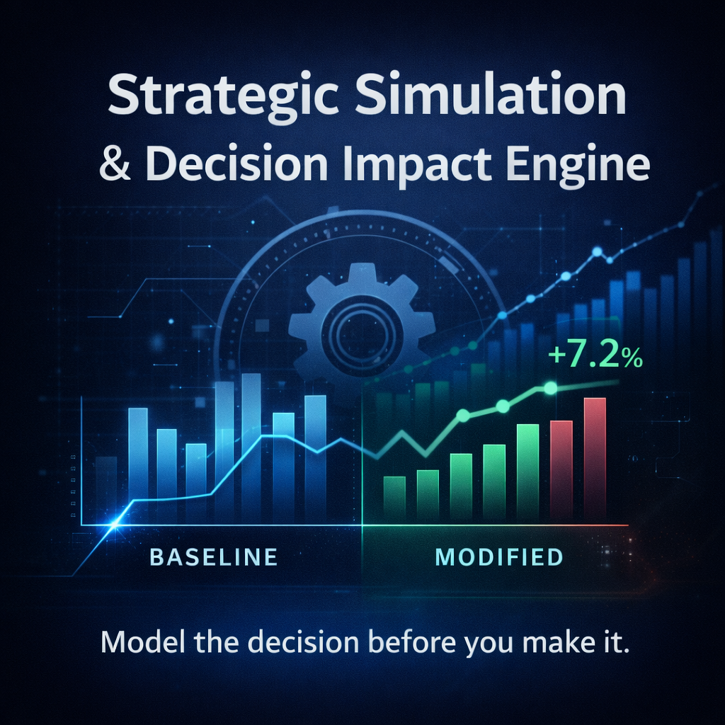 Strategic Simulation & Decision Impact Engine