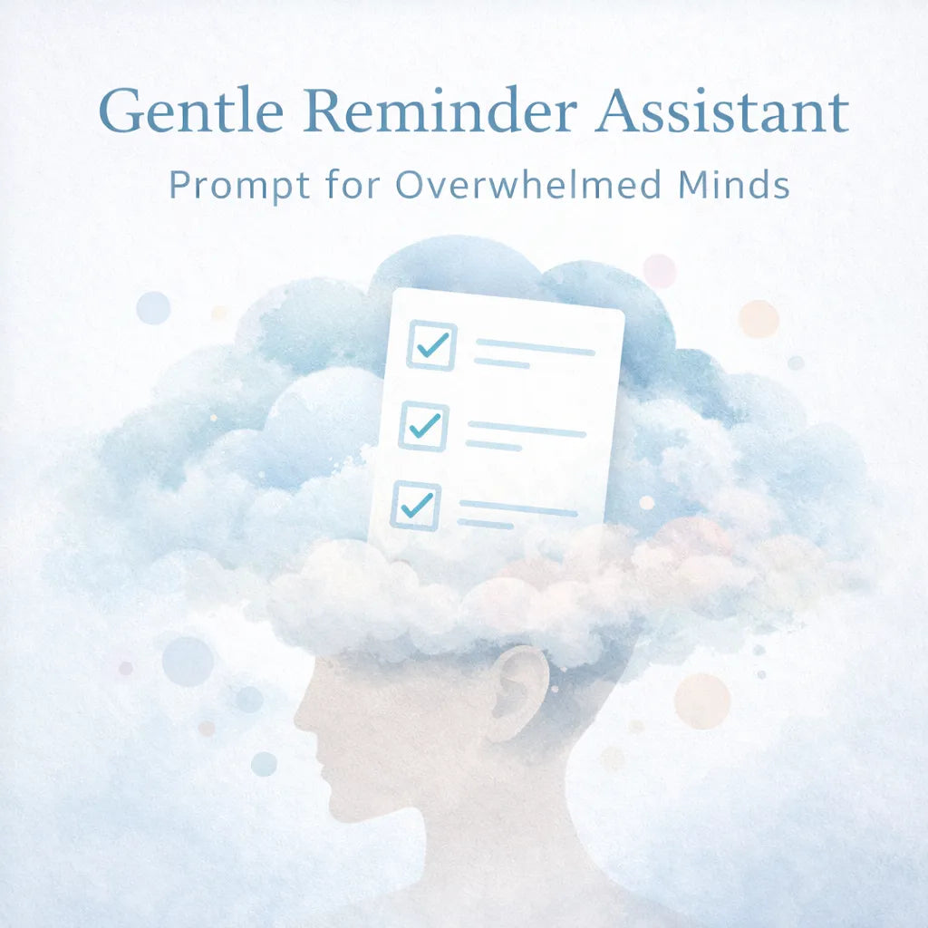 Gentle Reminder Assistant — Prompt for Overwhelmed Minds