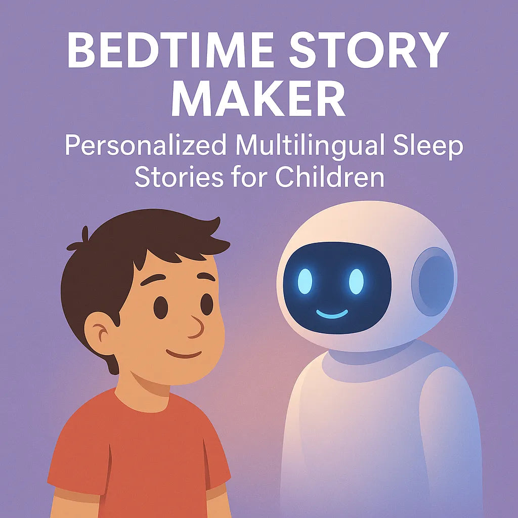 My Bedtime Story Maker GPT - Multilingual for Children (Voice + Illustrations)