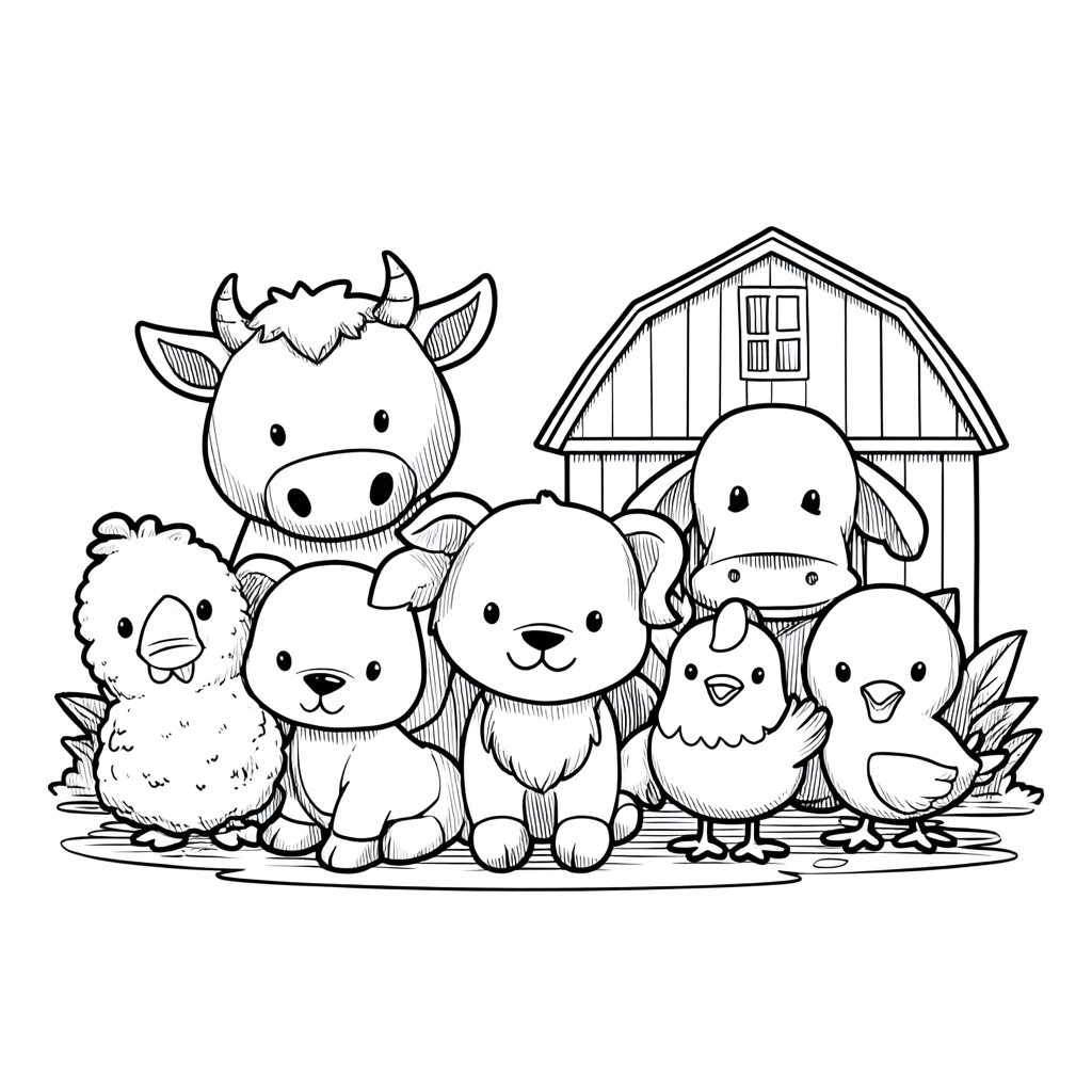 Printable Kids Coloring Page (A4 / Letter)