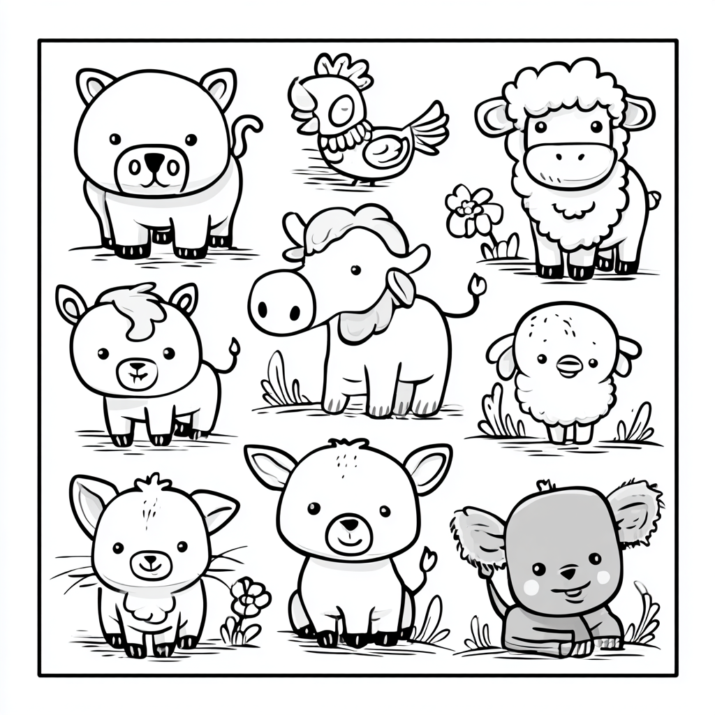 Printable Kids Coloring Page (A4 / Letter)