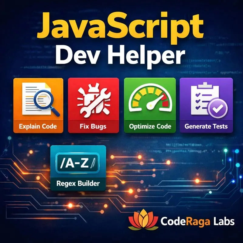 JavaScript Dev Helper – Productivity Utilities Code Pack