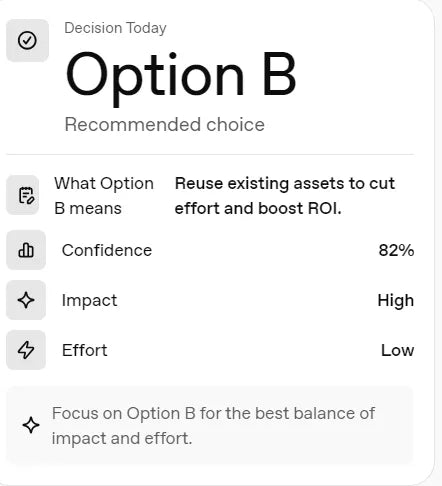 Decision Snapshot Widget (Json + Prompt)
